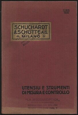 Schuchardt & Schutte - Utensili e Strumenti di Misura Carl Zeiss - Catalogo 1929