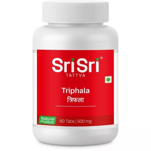Sri Sri Tattva Triphala Tablette (60 Tabletten) x 3er-Pack ayurvedische...