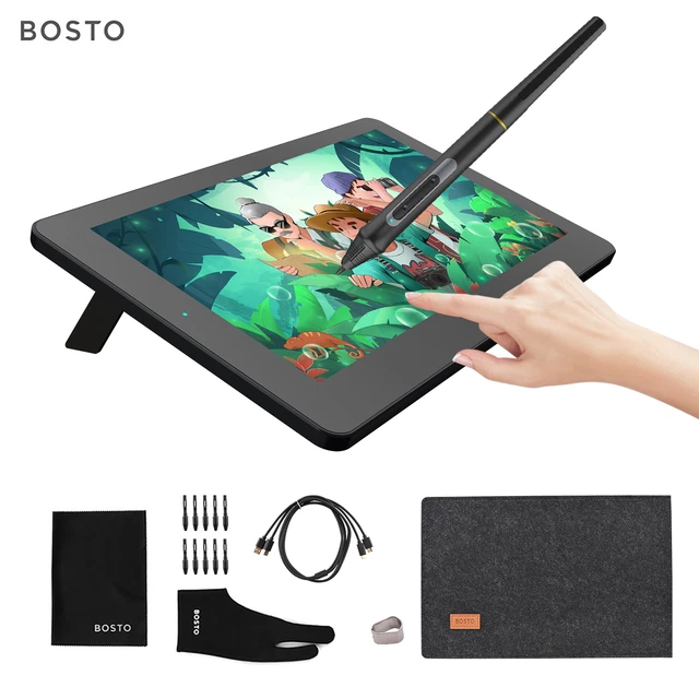 BOSTO -12HDT Portátil 11,6 Pulgadas H-IPS Pantalla Táctil Gráficos Dibujo P3E8