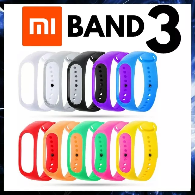 Cinturino Per Xiaomi Mi Band 3 Bracciale Smart Watch In Tpu Strap Miband Band3