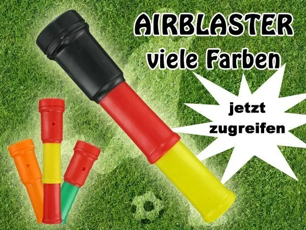 FUSSBALL WM EM Soccer Air Blaster Fußball Fantröte Stadiontröte Vuvuzela  NEU EUR 2,99 - PicClick DE