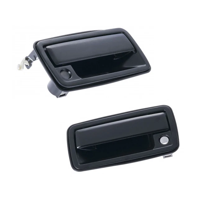 Door Handle Outer For 94-2004 Chevy S10 FR Pair Smooth BLK 15647662 15647661