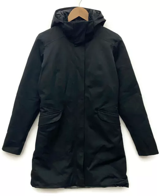 Patagonia Duete Parka Womens Small Long Down Waterproof Jacket S Black $429 2013