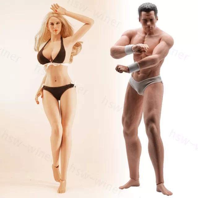 JIAOU DOLL 1/6 Male & Female Seamless Body fit Phicen TBLeague 12 Figure  Head $116.99 - PicClick