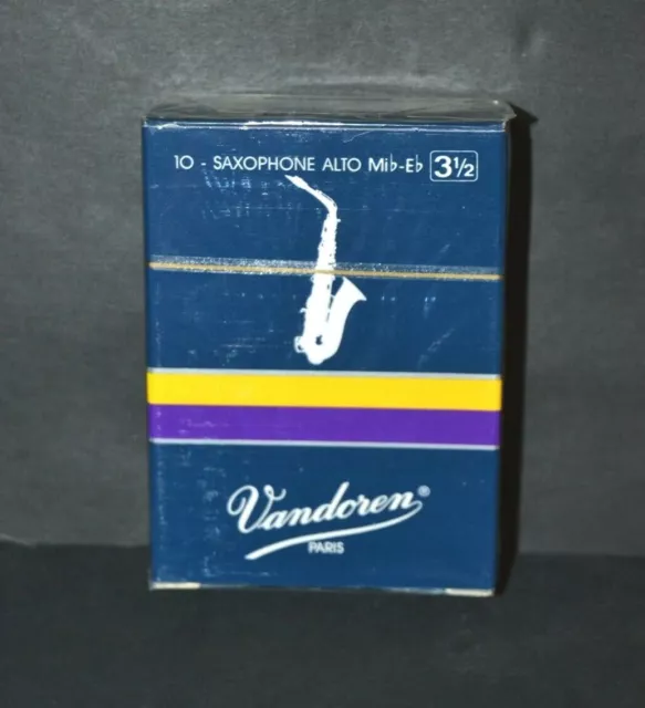 VANDOREN SR2135 10 ANCHES POUR SAXOPHONE ALTO Mib Eb 3,5 NEUF