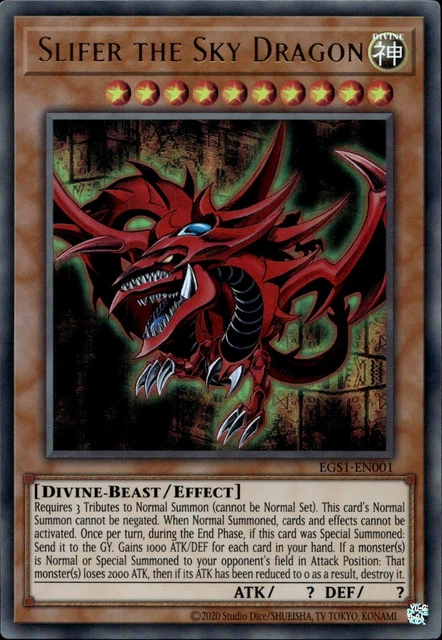 YU-GI-OH! Reactor Slime Karte – EGS1-EN020 Super Rare, 1. Auflage, Aus Egyptian God Deck