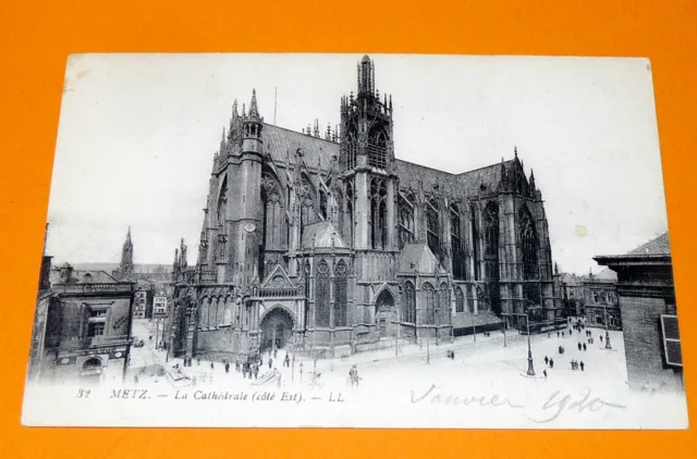 Cpa Postcard 1920 Cathedral Of Metz Moselle Lorraine