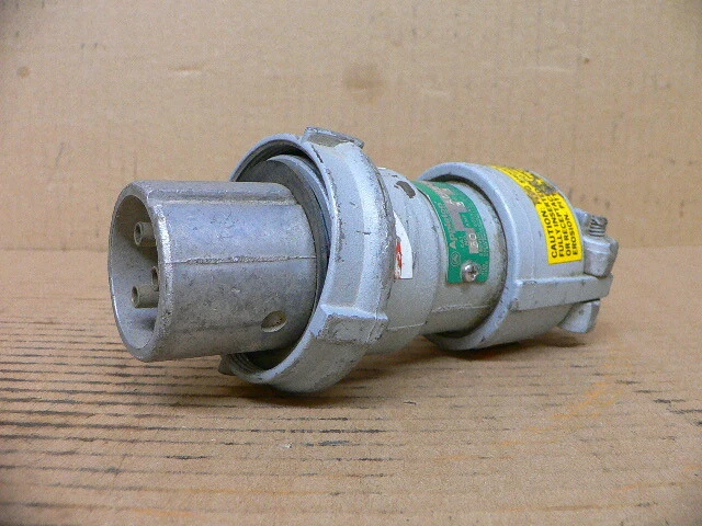 APPLETON ELECTRIC ACP3033BC Plug,30A,3P,3W,Alum,600V,NEMA 3,3R,4,4X