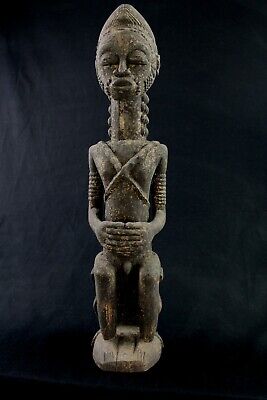 Art Africain - Grand Fétiche Asie Usu Baoulé - African Baule Statue - 61 Cms +++