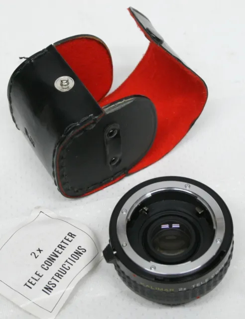 Lente teleconvertidor Kalimar 2X para Nikon con estuche usado