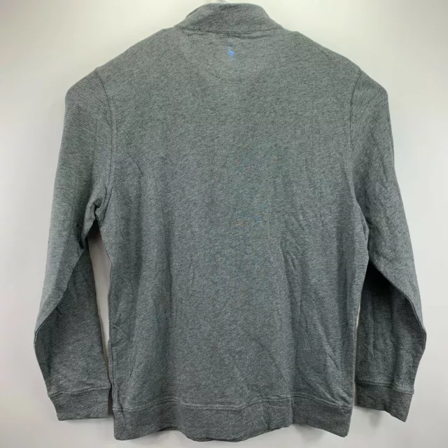 Tailorbyrd Mens Twill Knit Cotton 1/4-Zip Pullover Sweater Gray XL 2