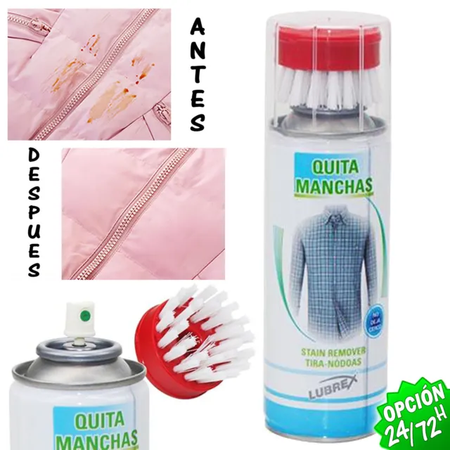 SPRAY QUITAMANCHAS 200ML Tapicerias ROPA Cuero Piel Quita Manchas Stain Remover