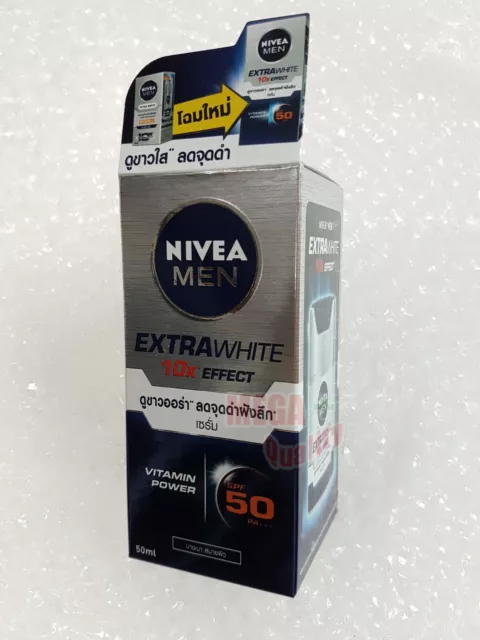 NIVEA MEN EXTRA WHITE SUPER SERUM Moisturizer Skin Whitening SPF50 PA+++ 50ml