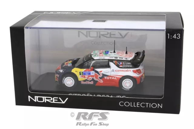 Citroen DS3 WRC Rallye Mexico 2011 Sebastien Loeb Red Bull 1:43 Norev 155351 NEU