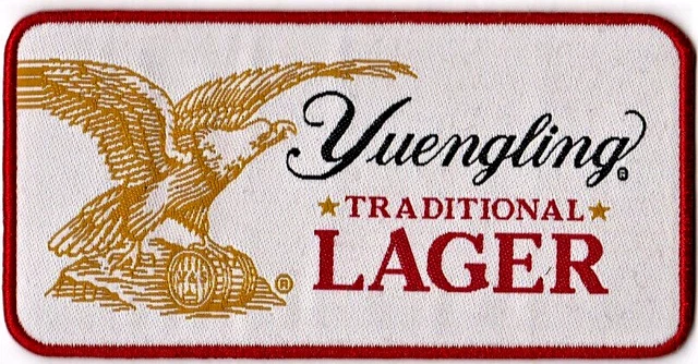 Yuengling Traditional Lager Uniform or Shirt Patch  4" X 2"