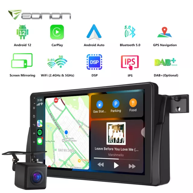 Für BMW 3er E46 9" IPS Android 12 Autoradio GPS Navi Bluetooth Navigationssystem