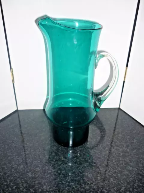 Whitefriers Retro 1960s Kingfisher blue Jug 10.5