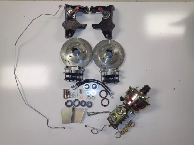1965-1970 Impala front power disc brake conversion 2 inch drop spindles 8 inch 1965-1970 Impala front power disc brake conversion 2 inch drop spindles 8 inch