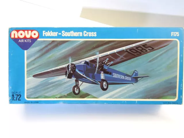 Novo 1:72 Scale Fokker F.VLLB-3M Southern Cross Kingsford-Smith Model Kit # F175