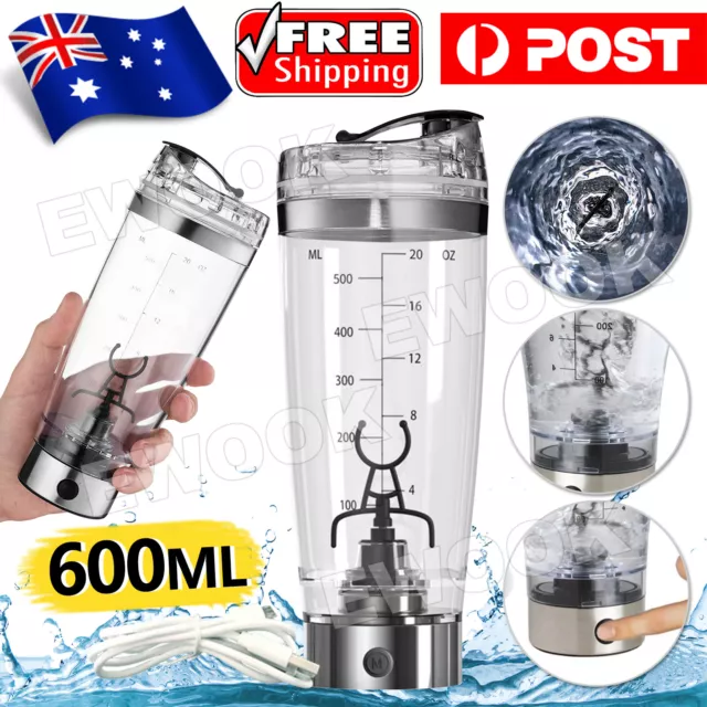 600ml Protein Shaker Electric Smart Mixer Cup Detachable Bottle Portable Blender