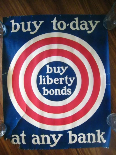 WWI POSTER ..' Buy Liberty Bonds ' ...28'' x 22'' in.