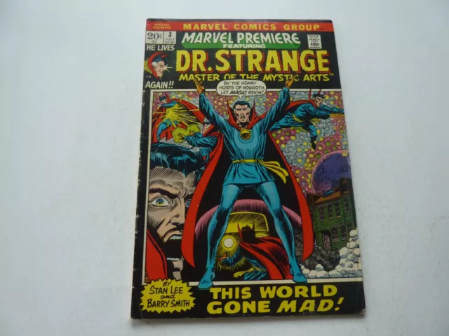 Marvel Premiere Featuring Dr. Strange #3  July 1972   Cool Classic    Vg 4.0