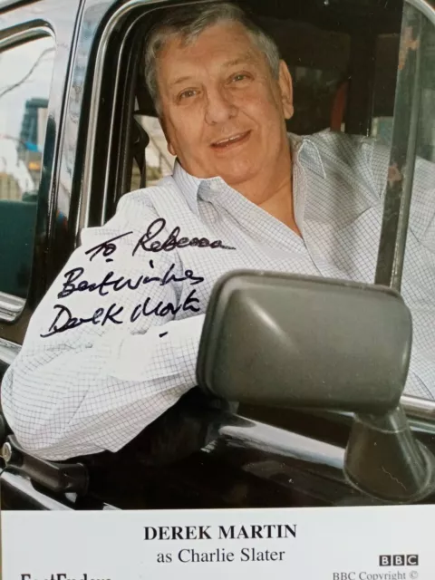 Eastenders, Charlie Slater, Derek Martin, Hand Signed Photo Card, Excellent Cond
