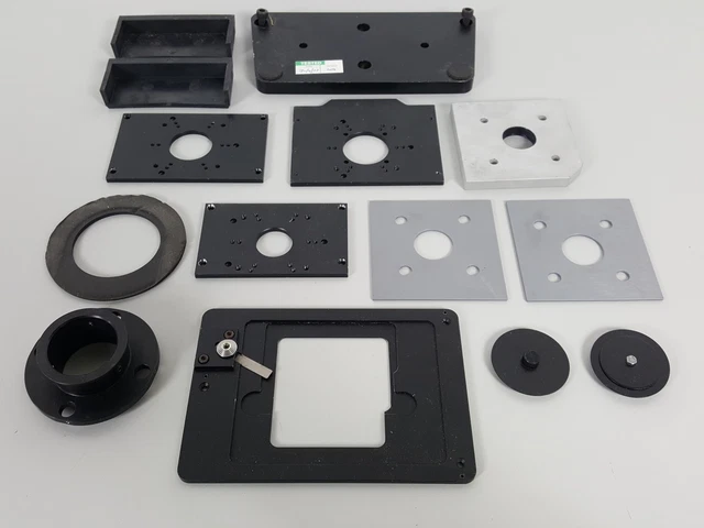 Lot of Microscope Parts - Platform Adapters Etc Lab