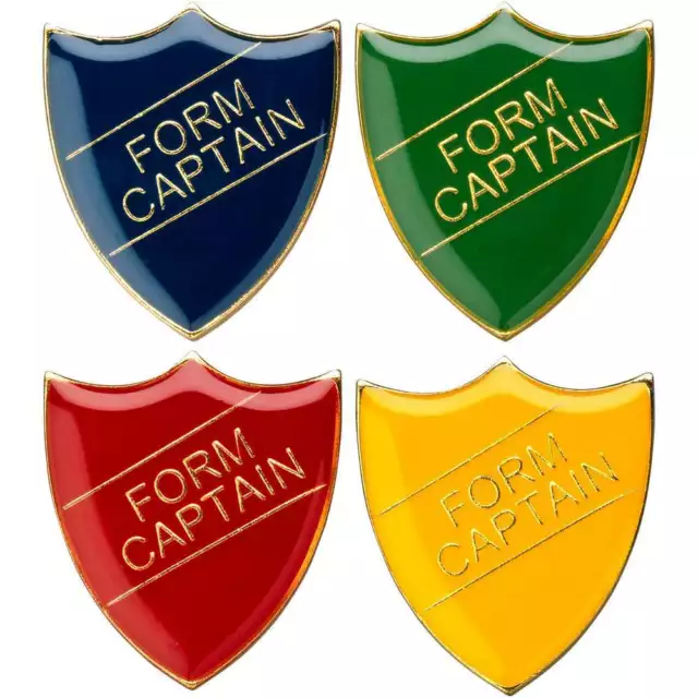 Form Captain School/Club Pin Fastening Enamel Badge - available in four colours