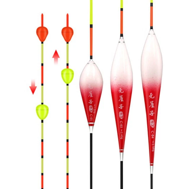 4Pcs Fishing Float With Bead Strike Fly Fishing Float Strike Indicator Fishing Bobbers For Fly Fishing Accessories, Bullet Orange
