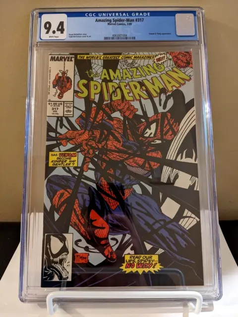 Amazing Spider-Man #317 CGC 9.4 🕷 Todd McFarlane 🕷 2nd Venom Cover!!
