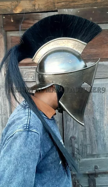 300 Movie Spartan King Leonidas Medieval Helmet Greek Roman Worrier