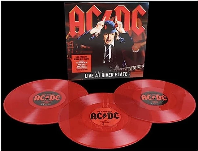 AC/DC LP X 3 Live At River Plate RED VINYL Triple album 2012 NEW Vinyl ...