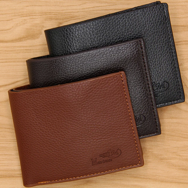 Portefeuille Homme En Cuir 100% Véritable Fait Main - Couleur Vert Foncé - Porte-cartes Crédit, ID - Neuf Sans étiquette