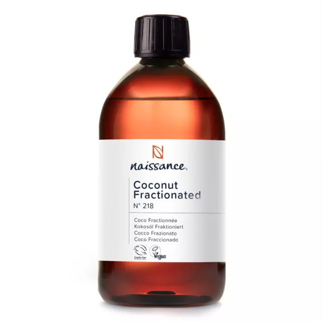Naissance Coconut Fractionated Oil (No. 218) - 500ml - Massage, Beauty, Hair