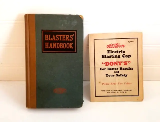 Vintage DuPont Blasters' Handbook 1928 Book & Western Cartridge Co. Safety Guide