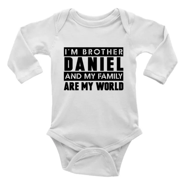 Gilet bambino personalizzato Im Brother & My Family Are My World a maniche lunghe