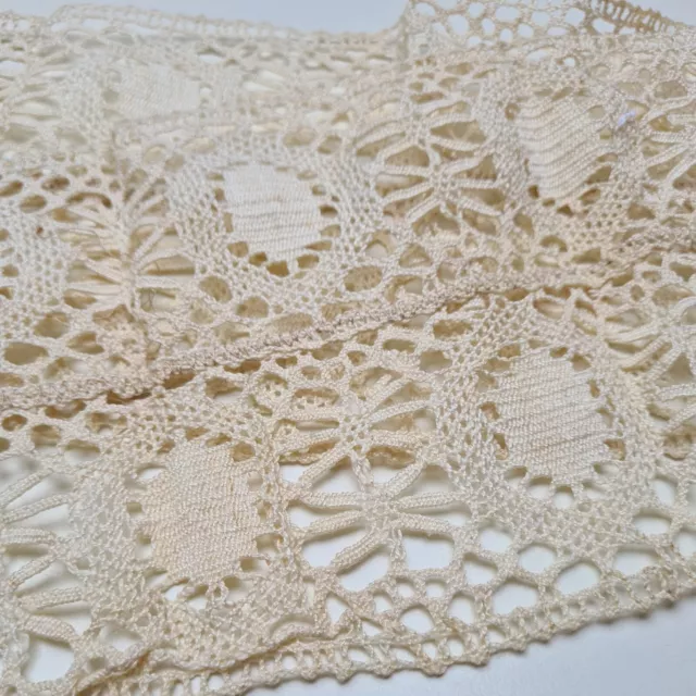 Beige Zierborde Vintage Spitzenband Spitze Bordüre Spitzenborte Stoffband NEU