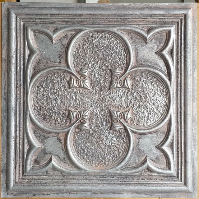 Drop in Ceiling tiles faux tin weathered iron decor wall panels PL35 10pcs/lot