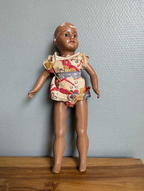 ANCIENNE POUPÉE STEINER métisse poupée noire mulâtre EUR 890,00