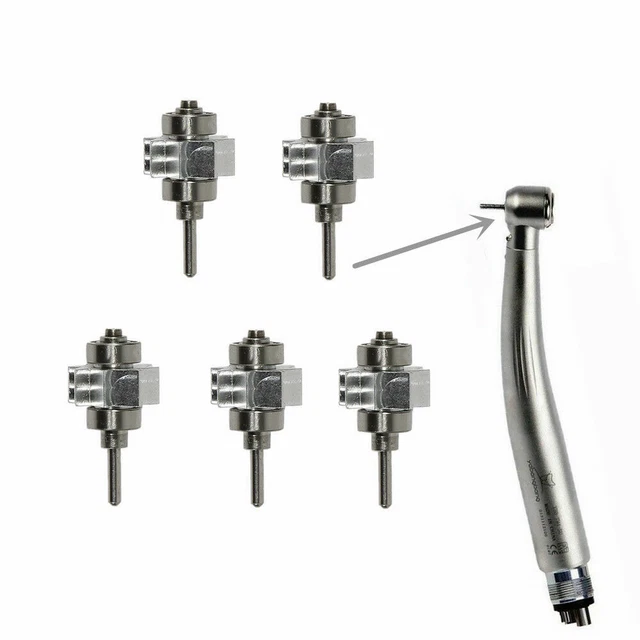 5* Dental Turbine Cartridge Rotor For LED E-generator Fiber Optic Handpiece YBM
