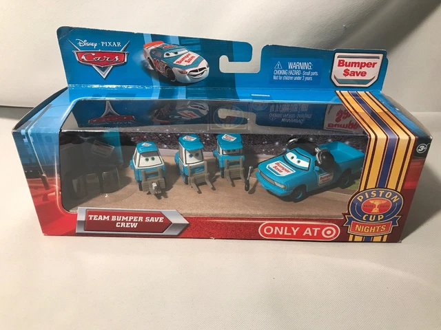 DISNEY PIXAR CARS Piston Cup TEAM BUMPER SAVE CREW Chief & Pitties