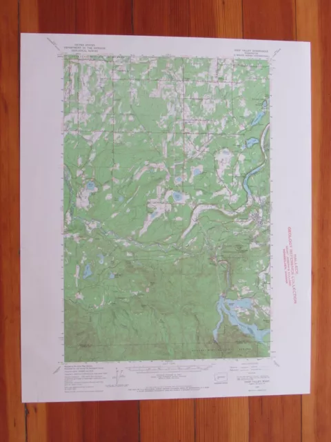 Ohop Valley Washington 1968 Original Vintage USGS Topo Map