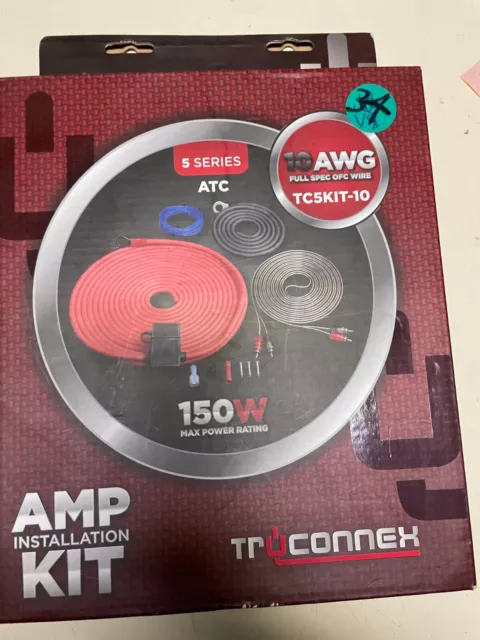 Truconnex TC5KIT-10 10AWG 150W Amp Install Kit