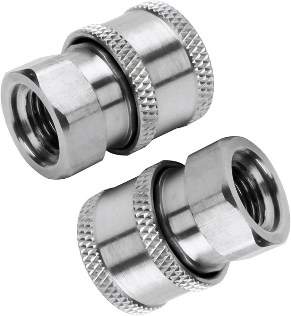 2 Pack Pressure Washer Fitting Stainless Steel 1/4 Inch FPT QC Socket FREE SHIP