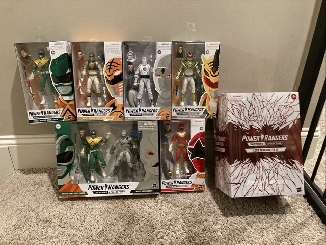 Power Rangers Lightning Collection Green White Red Drakkon Tommy Oliver Lot JDF