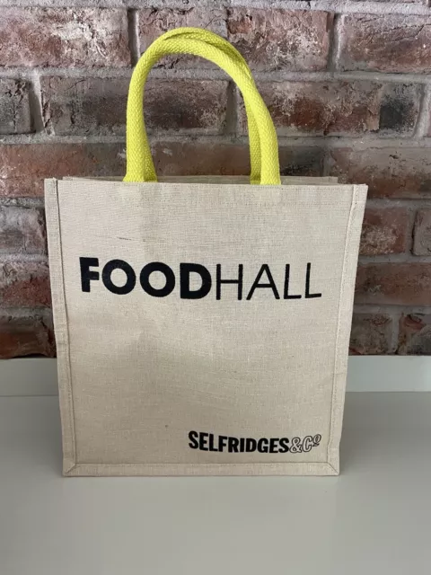 NEW SELFRIDGES BAG Shopper Food Hall Jute Bag For Life BNWOT 14.99 PicClick UK