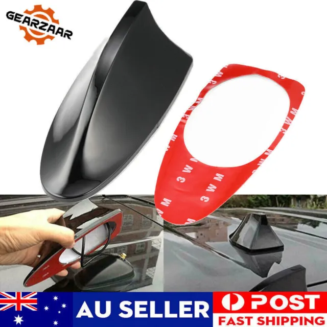 Black Universal Auto Car Roof Radio AM/FM Signal Shark Fin Aerial Antenna AUS