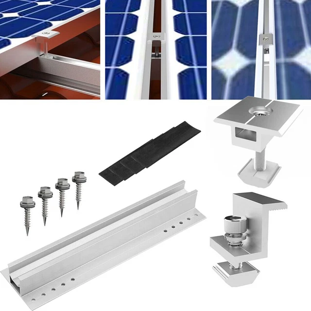 SOLAR MODULE ALUMINIUM Bracket Mounting Trapezoidal Sheet PV 30cm ...